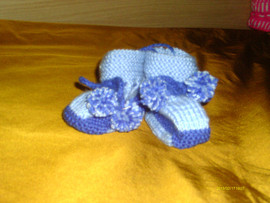 пинетки из детского акрила и шерсти, простые и оригинальные(ПИНЕ 8