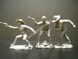 Солдатики 1/32 tssd Ковбои Перестрелка Лошадь №3 3