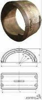 Пригрузы на трубопроводы, чугунные пригруза, утяжелители, пригру 4