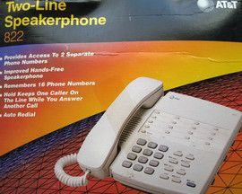 Телефон на 2 линии с громкой связью Lucent (AT&T) 822 2
