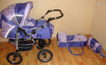 продам детскую коляску Bibito bony polar трансформер 3 в 1