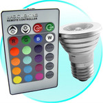 Лампочка многоцветная светодиодная с пультом дистанционного упра