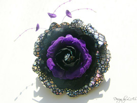 Цветы из ткани.Брошки.Букеты. 2