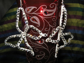 Винтажные бокалы в стразах 2