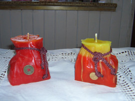 Свечи из натурального пальмового воска .Ручная работа. 2