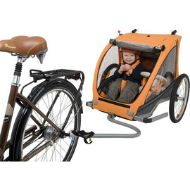 Детская коляска-прицеп к велосипеду Blue Bird Dual 10