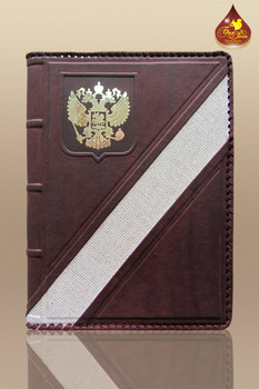 Ежедневники из натуральной кожи со вставкой Golden sticker™. 10