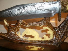Сувенирный нож охотничий 4