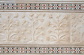 Индийские подставки под чашки из н.мрамора с инкрустацией 6