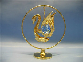 Фигурка декор Лебедь подвеска Сваровски Swarovski 2