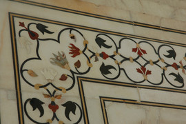 Индийские подставки под чашки из н.мрамора с инкрустацией 5