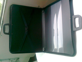 Сумка импортная из черного пластика, для формата А-3 5