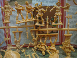 Солдатики 1/32 Atlantic Римские гладиаторы и Христьяне Полный на 4