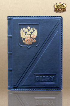 Ежедневники из натуральной кожи со вставкой Golden sticker™. 6