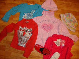 МНОГО РАЗНОЙ НОВОЙ ОДЕЖДЫ ДЛЯ ДЕВОЧЕК-6-8ЛЕТ-СМОТРИТЕ ФОТО 4