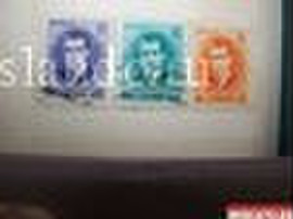 Марка с изображением последнего шаха Ирана трех цветов. Цена за