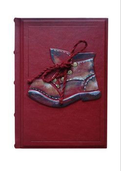 Ежедневники из натуральной кожи (книжный переплет) с декорацией. 3