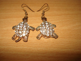Серьги черепашки,бижутерия